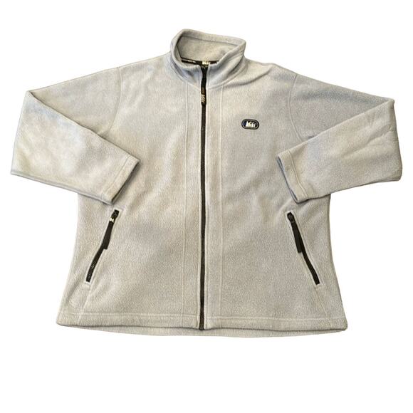 REI Women's Classic Fleece Jacket Light Blue Size L - Picture 1 of 7